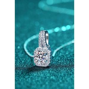 NEW ADORED 1 carat moissanite necklace in white